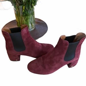 Coach Wine Tia Suede Boot/Bootie US 9